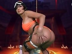 Camsoda - Sexy Cassie Del Isla Costume Play As Tracer - Overwatch Masturbates On Unicorn Sybian Saddle